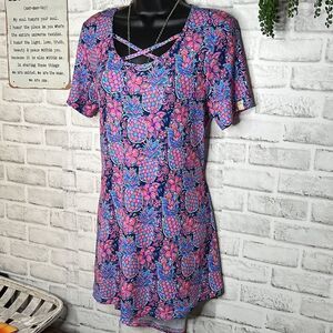 Simply Southern Pineapple Luau Dress Beach Pool Country